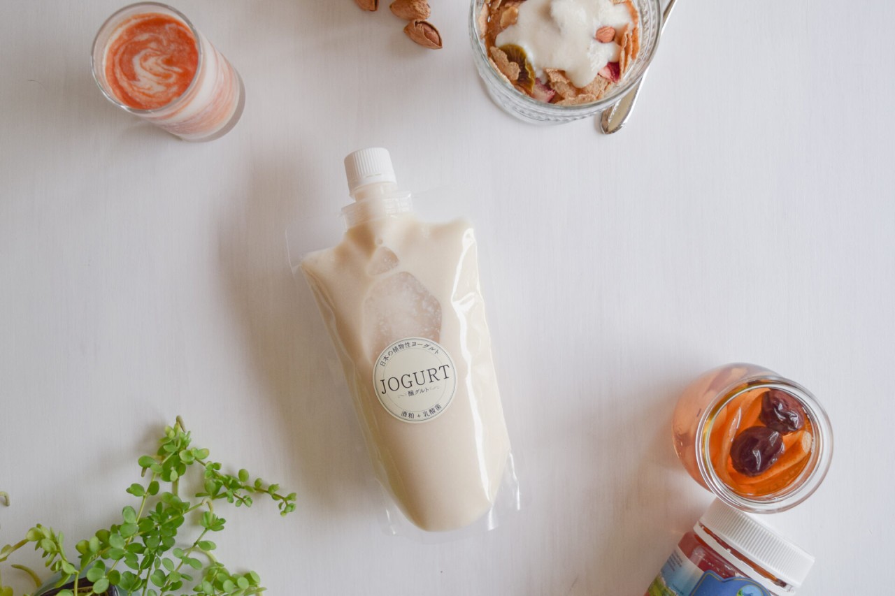 Vegetable yoghurt, sake lees, lactic acid bacteria, koji, yeast, fermentation, fermented drinks, JOGURT