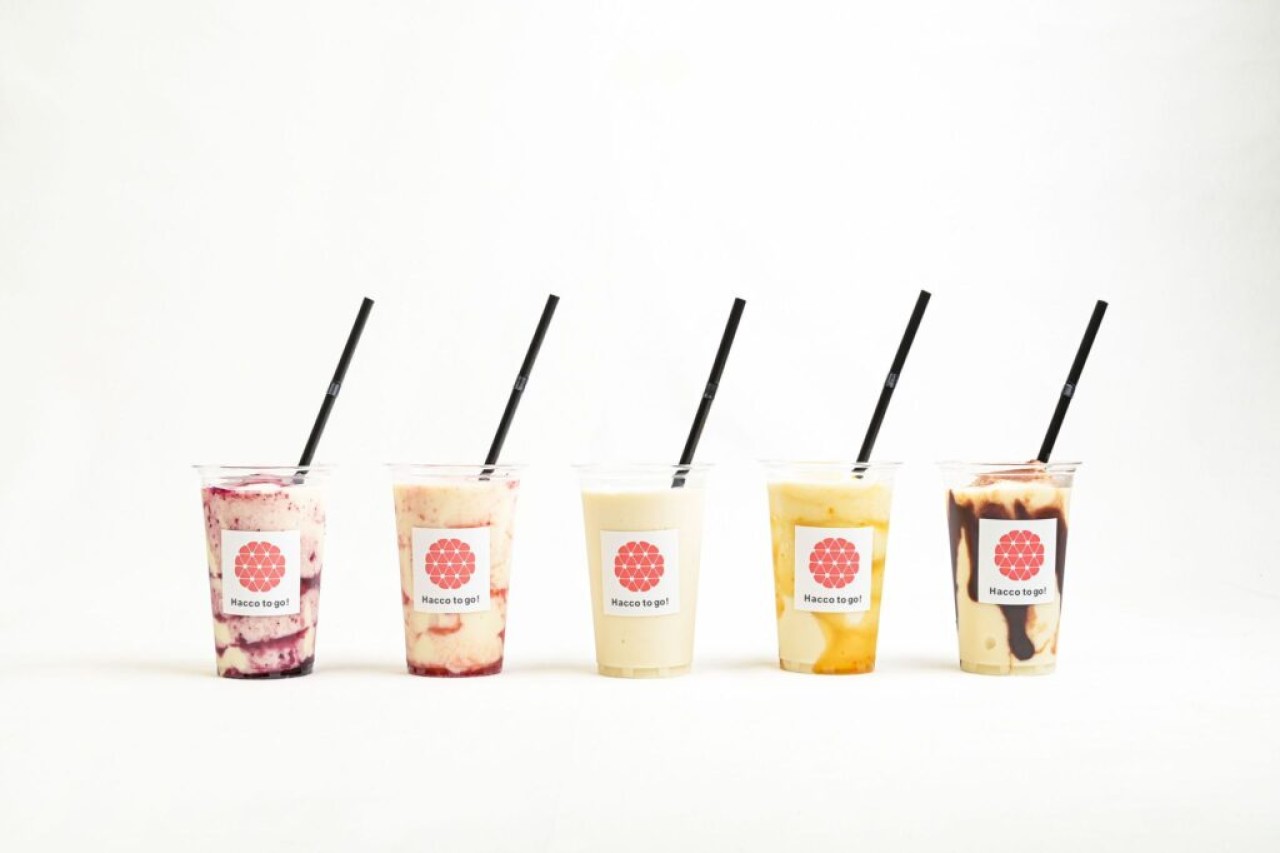 'Fermented shakes' made from sake lees, available at shops in Niigata Station.