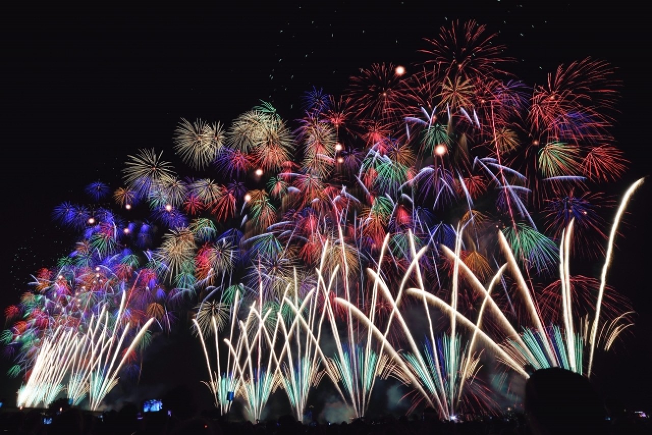 Os três maiores fogos de artifício do Japão 