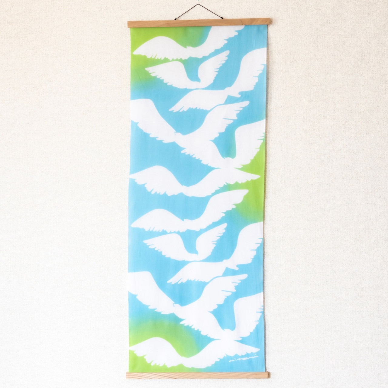 Tenugui towel designs by Mitsumi Takada, a woodblock print artist from Nagaoka, Niigata.